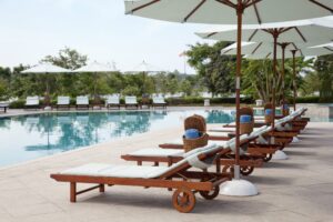 Vietnam Saigon La Residence Pool Beds | Indochina Holidays | The Ultimate Travel Company