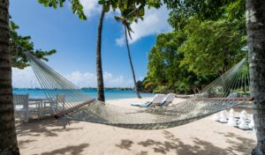 Calabash Hotel, Grenada | beach hammock l The Ultimate travel Company