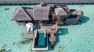 Gili Lankanfushi, Maldives_Aerial-View-of-Villa-Suite-with-Pool