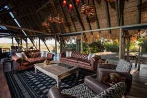 Lounge at Selinda Camp | Okavango Delta | Botswana Safaris | The Ultimate Travel Company