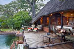 Stanley Safari Lodge, Victoria Falls | Zambia | terrace | The Ultimate Travel Company