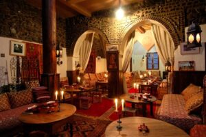 Kasbah Du Toubkal, Atlas Mountains | Morocco | living room | The Ultimate Travel Company