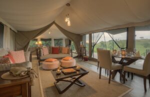 Lounge in Family Suite at Kicheche Mara North | Maasai Mara | Kenya Safari and Holidays | The Ultimate Travel Company
