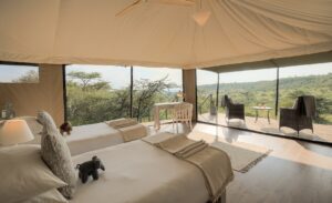 Bedroom in Family Suite at Kicheche Valley Naboisho | Maasai Mara | Kenya Safari and Holidays | The Ultimate Travel Company