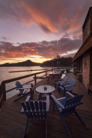 Farewell Harbour Lodge, Great Bear Rainforest | Canada | living area | Ultimate Travel Company