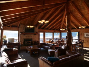 Farewell Harbour Lodge, Great Bear Rainforest | Canada | living area | Ultimate Travel Company