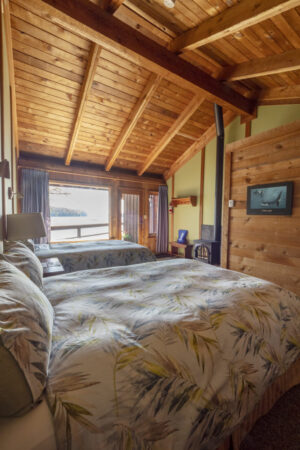 Farewell Harbour Lodge, Great Bear Rainforest | Canada | bedroom | Ultimate Travel Company