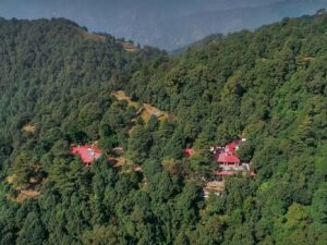 Mary Budden Estate, Binsar Wildlife Sanctuary | India | aerial view of Mary Budden Estate | Ultimate Travel Company