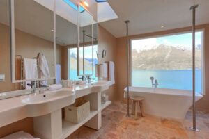 Matakauri Lodge, Queenstown | New Zealand | bathroom | The Ultimate Travel Company