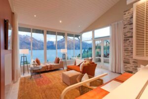 Matakauri Lodge, Queenstown | New Zealand | living room | The Ultimate Travel Company
