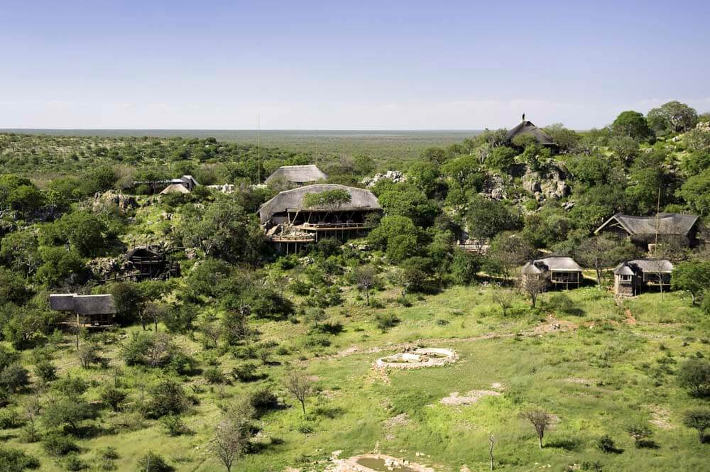 Ongava Lodge, Etosha National Park | Namibia | aerial view of Ongava Lodge | The Ultimate Travel Company
