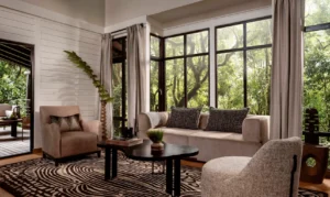 One&only Nyungwe House, Nyungwe Forest National Park | Rwanda | living area | Ultimate Travel Company