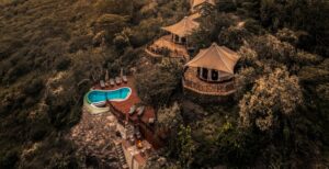 Ol Seki Hemingway, Masai Mara | Kenya | aerial view of Ol Seki Hemingway | The Ultimate Travel Company