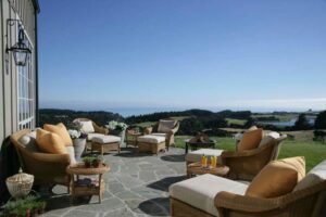 The Farm At Cape Kidnappers | New Zealand | terrace | The Ultimate Travel Company