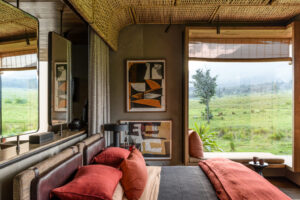 Singita Kwitonda Lodge, Volcanoes National Park | Rwanda | bedroom | Ultimate Travel Company