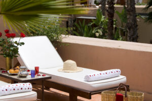 Les Jardins De La Medina, Marrakech | Morocco | sun lounger | The Ultimate Travel Company