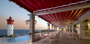 The Oyster Box, Durban | South Africa | dining table in the terrace | The Ultimate Travel Company