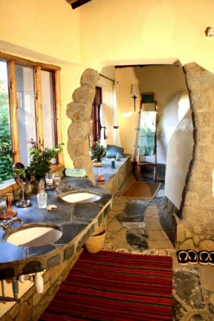 Virunga Safari Lodge, Rwanda | Rwanda | bathroom | Ultimate Travel Company