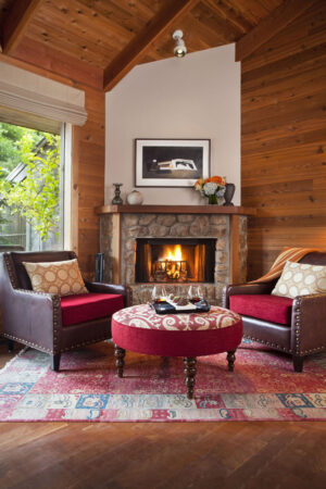 Ventana Inn, Big Sur | USA | fire place | Ultimate Travel Company