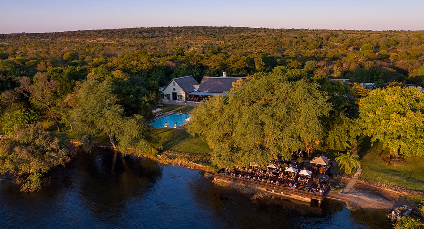 Anantara Royal Livingstone, Victoria Falls | Zambia | aerial view | The Ultimate Travel Company