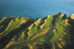 The Farm At Cape Kidnappers | New Zealand | aerial view of the farm | The Ultimate Travel Company