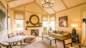 The Farm At Cape Kidnappers | New Zealand | living room | The Ultimate Travel Company