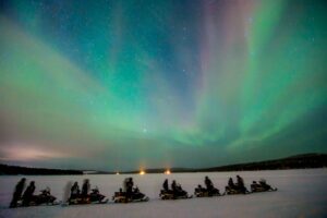 The Ice Hotel, Swedish Lapland | Sweden | the group of people are riding | The Ultimate Travel Company
