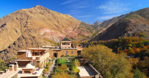Kasbah Du Toubkal, Atlas Mountains | Morocco | aerial view of mountains | The Ultimate Travel Company