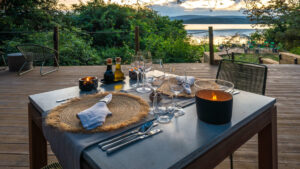 Magashi Camp, Akagera National Park | Rwanda | dining table | Ultimate Travel Company