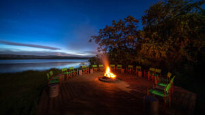 Magashi Camp, Akagera National Park | Rwanda | bonfire | Ultimate Travel Company