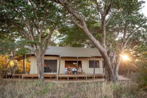 Verney’s Camp, Hwange National Park | Zimbabwe | front of the tent | Ultimate Travel Company