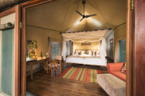 Ongava Tented Camp, Etosha National Park | Namibia | living room | The Ultimate Travel Company