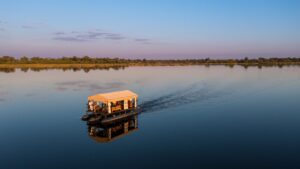 Boat Along the Water at Zarafa Camp | Botswana Safaris | Botswana Holidays | The Ultimate Travel Company