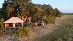 View of the Camps at Zarafa Camp | Botswana Safaris | Botswana Holidays | The Ultimate Travel Company