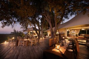 Outside Dining at Zarafa Camp | Botswana Safaris | Botswana Holidays | The Ultimate Travel Company