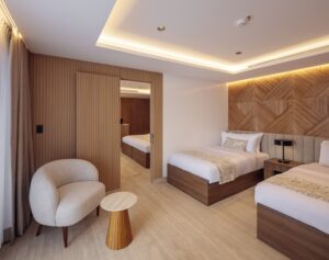 Interconnected Rooms aboard the Hermes Galapagos Mega Catamaran Cruise | Luxury Galapagos Islands Holidays | The Ultimate Travel Company