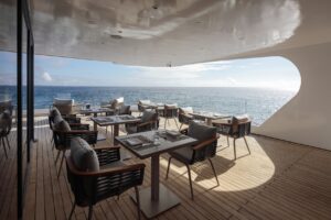 Sol e Luna Restaurant Aboard the Hermes Galapagos Mega Catamaran Cruise | Luxury Galapagos Islands Holidays | The Ultimate Travel Company