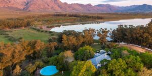 Aerial View of Bartholomeus Klip Farmhouse | South Africa | The Ultimate Travel Company