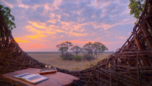 Sunset View from Nest Bedroom in Chisa Busanga Plains, Green Safaris | Kafue National Park | Luxury Zambia Holidays | The Ultimate Travel Company