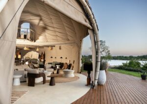 Close Up of the Lounge Boma at Ila Safari Lodge, Green Safaris | Kafue National Park | Zambia | The Ultimate Travel Company