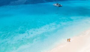 Aerial View at Klein Curacao Island Tropical Beach | The Ultimate Travel Company