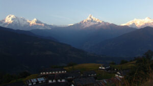 view from dhampus lodge mountain lodges of nepal | the ultimate travel company