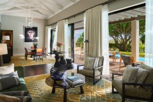 Presidential Lodge Living Room at Delaire Graff Estate | South Africa | The Ultimate Travel Company