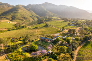 Aerial View of La Residence Franschhoek | South Africa | The Ultimate Travel Company