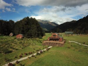 View of Futaleufu River and PATA Lodge in the Chilean Patagonia | Luxury Chile Holidays | The Ultimate Travel Company