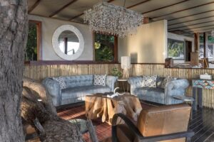Lounge Area at Sausage Tree Camp, Lower Zambezi | Zambia Holidays | The Ultimate Travel Company
