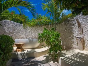 Outdoor Bath at the Zanzibar White Sand Luxury Villas & Spa | Zanzibar Hotels | Zanzibar Holidays | The Ultimate Travel Company