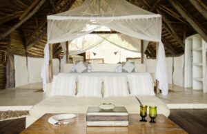 Riverfront Bedroom at Sand Rivers Camp in Nyerere National Park (previously Selous Game Reserve) | Tanzania Safaris | The Ultimate Travel Company
