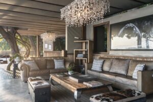 Lounge at Sausage Tree Camp, Lower Zambezi | Zambia Holidays | The Ultimate Travel Company