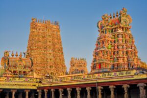 Beautiful Colourful Towers of the Meenakshi Amman Temple in Madurai | Luxury India Holidays | The Ultimate Travel Company